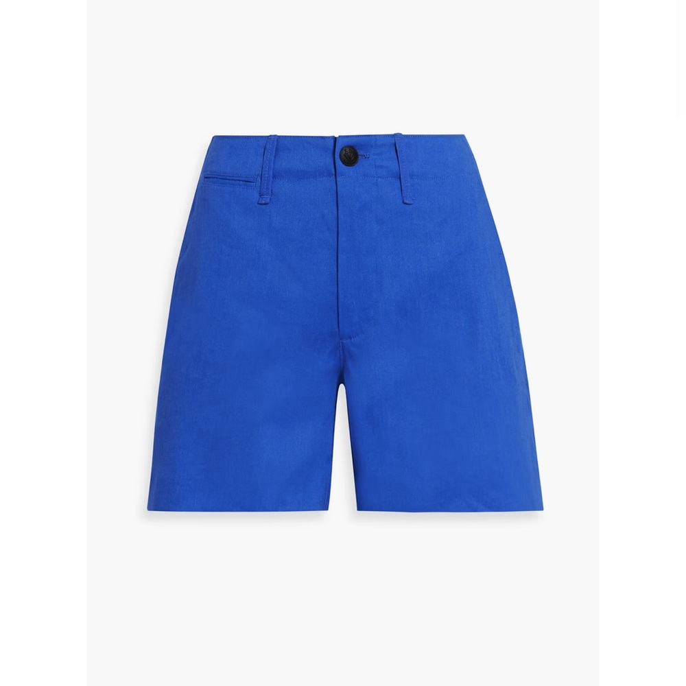 Rag & Bone Sofie Linen-Blend Shorts Bright Blue Size 00 NWT